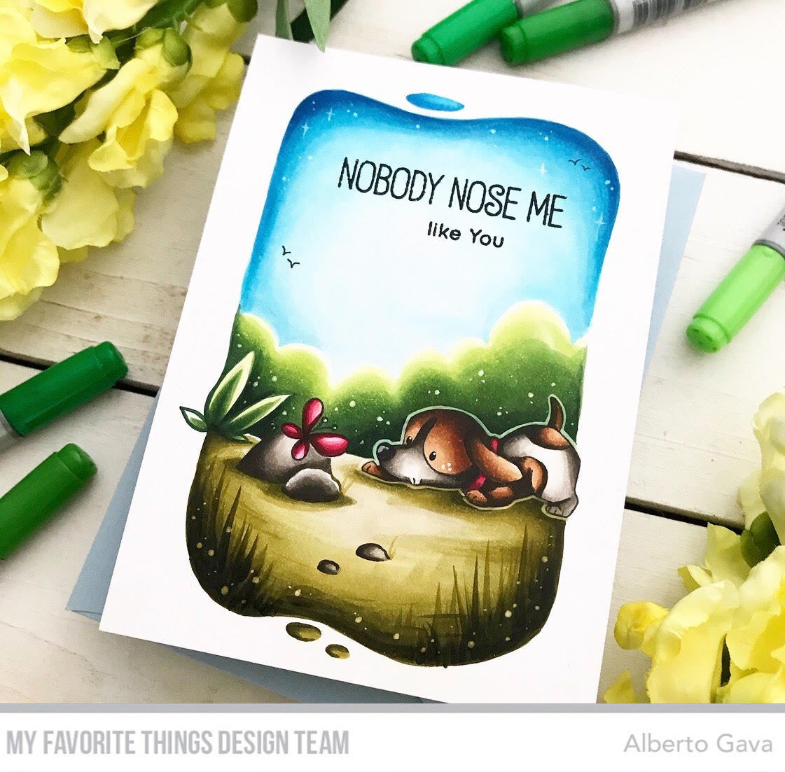 Handmade card from Alberto Gava featuring products from My Favorite Things #mftstamps