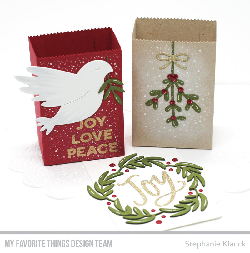 Handmade treat sacks from Stephanie Klauck featuring products from My Favorite Things #mftstamps