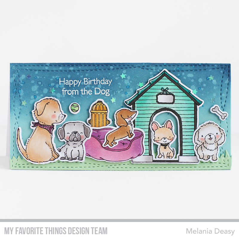 Handmade card from Melania Deasy featuring products from My Favorite Things #mftstamps