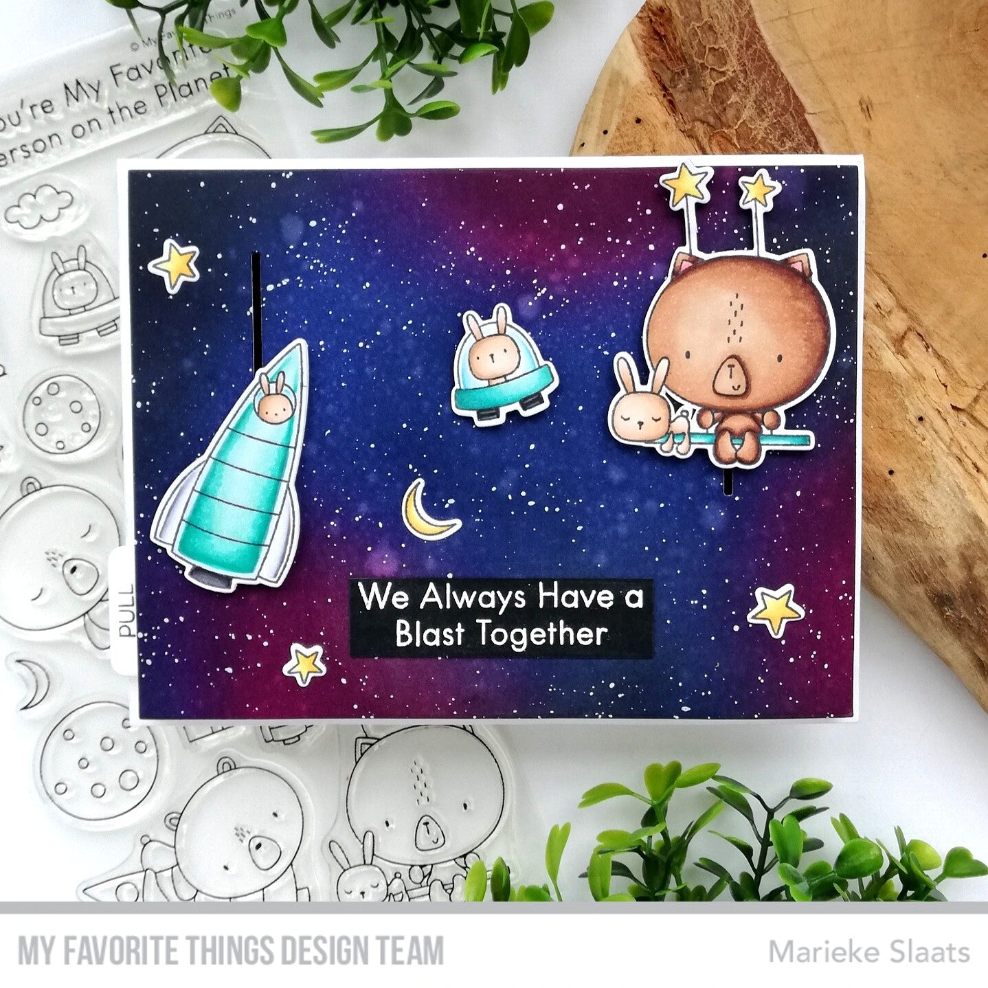 Handmade card from Marieke Slaats featuring products from My Favorite Things #mftstamps