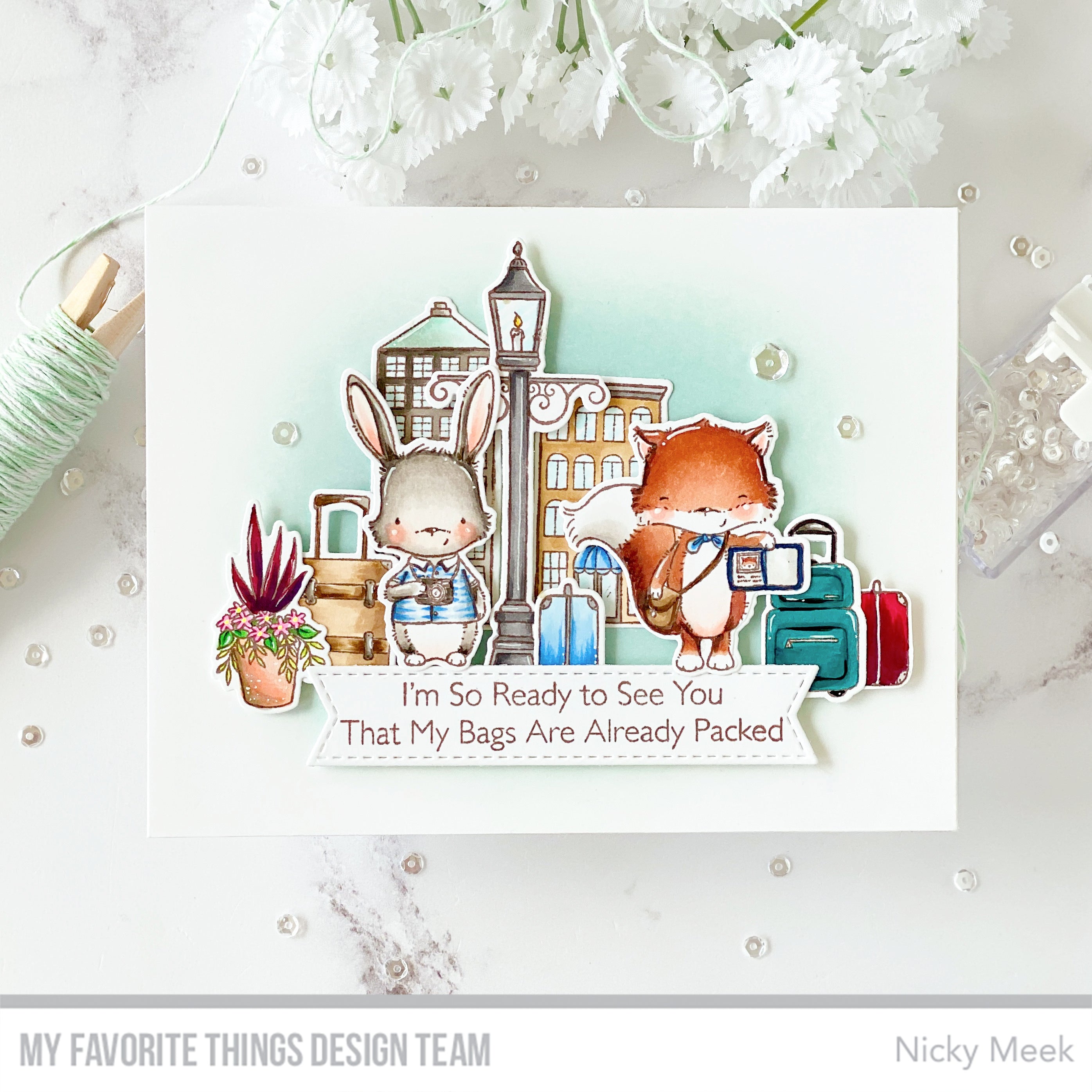 Handmade card from Nicky Meek featuring products from My Favorite Things #mftstamps