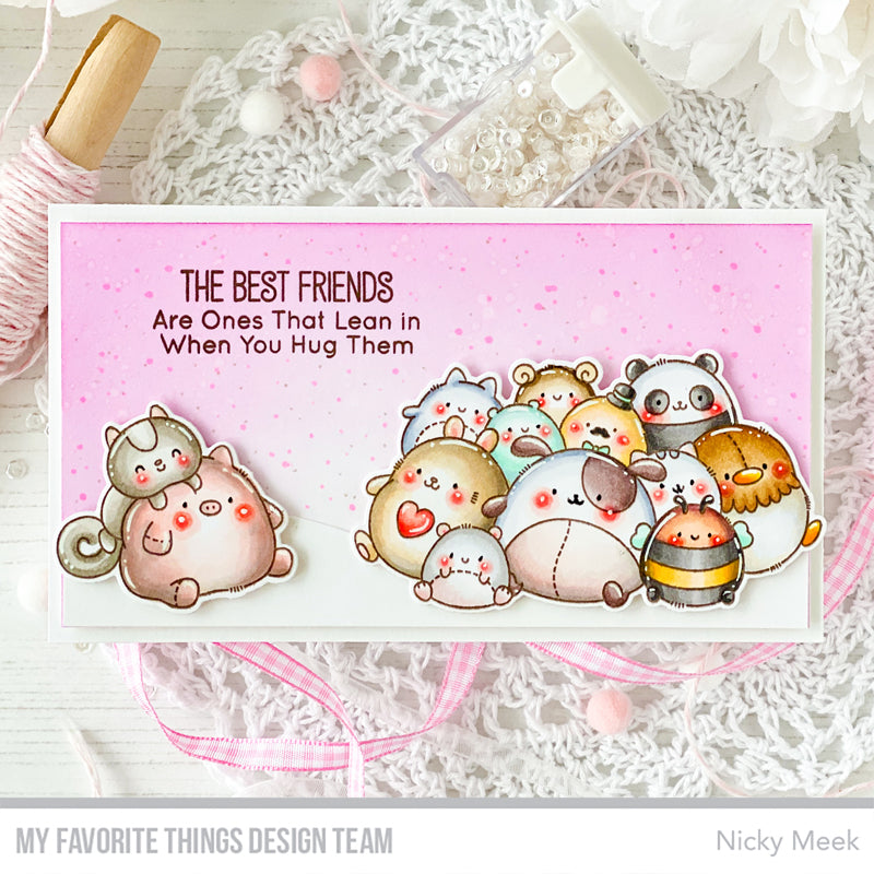 Handmade card from Nicky Meek featuring products from My Favorite Things #mftstamps