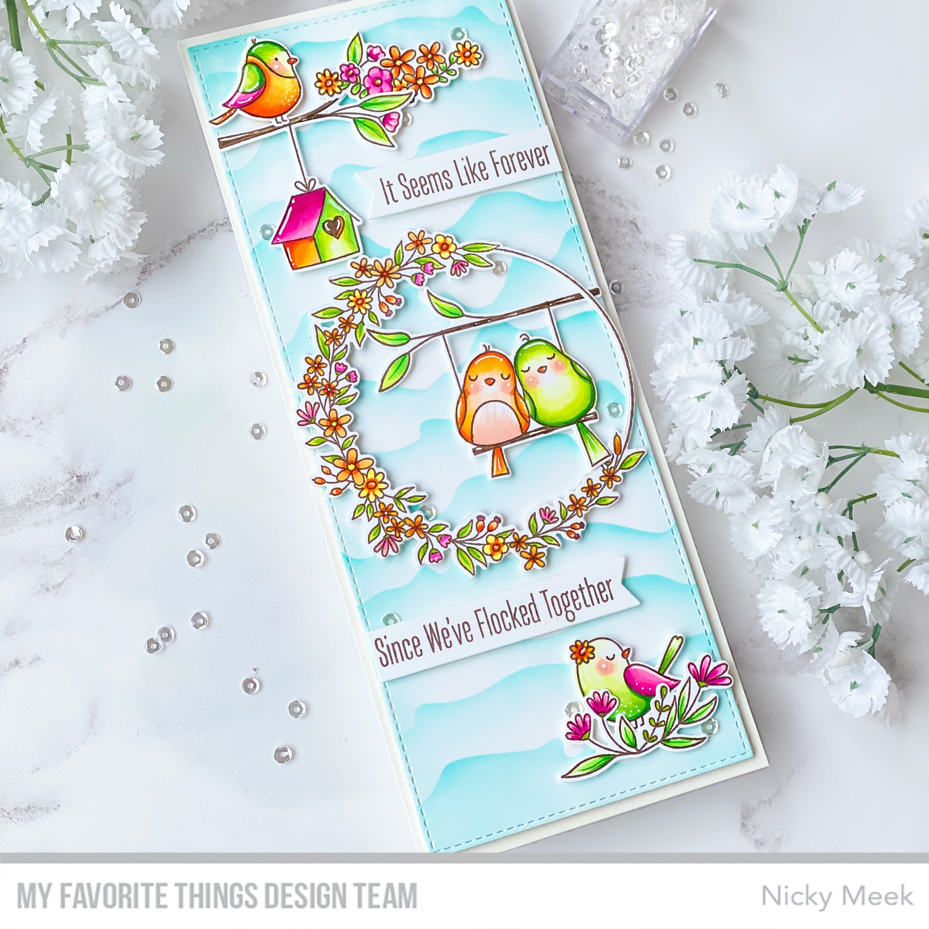 Handmade card from Nicky Meek featuring products from My Favorite Things #mftstamps