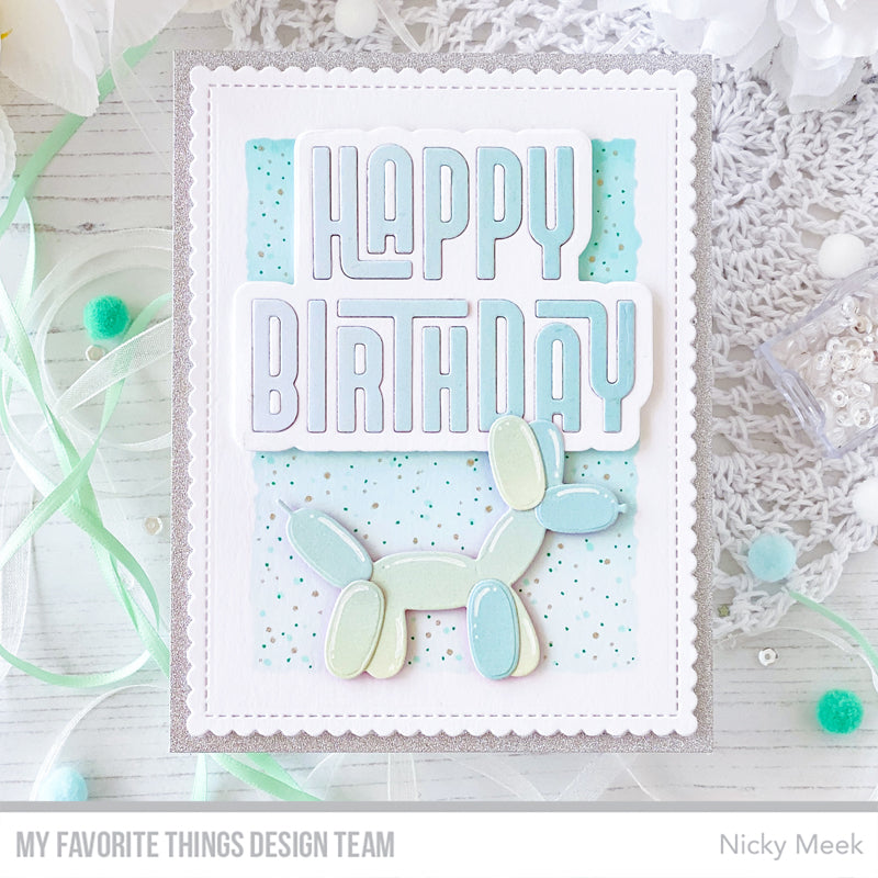 Handmade card from Nicky Meek featuring products from My Favorite Things #mftstamps