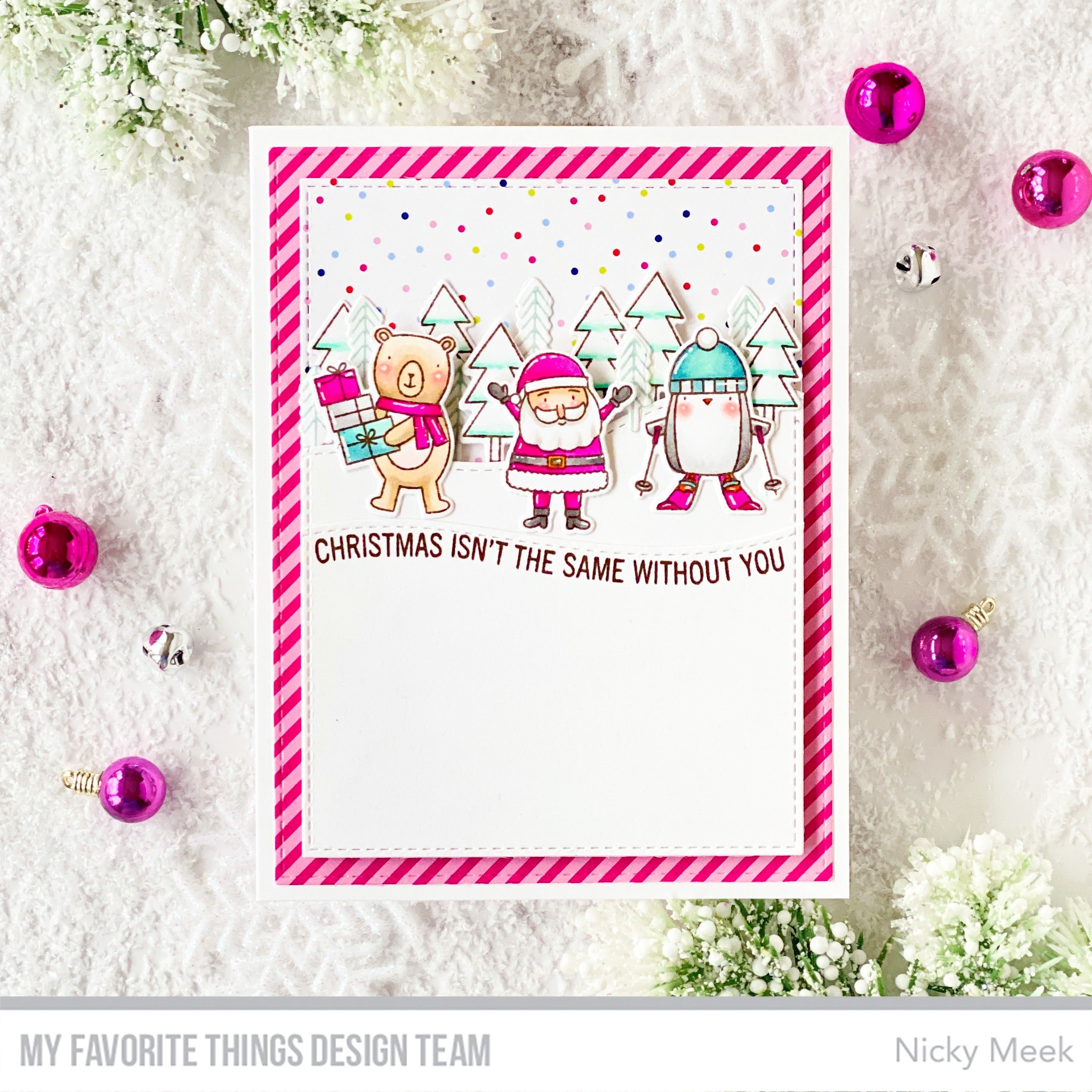 Handmade card from Nicky Meek featuring products from My Favorite Things #mftstamps