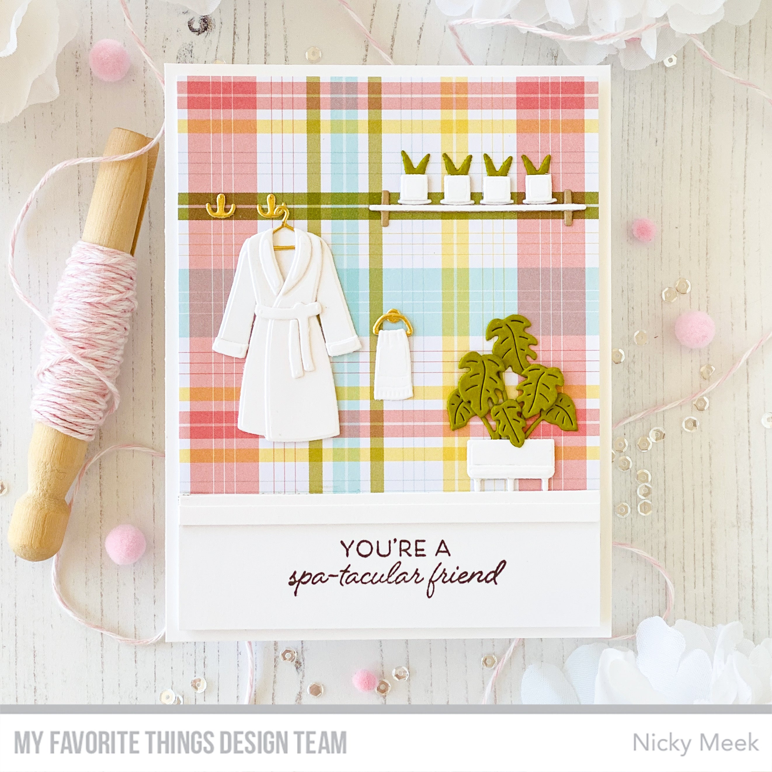 Handmade card from Nicky Meek featuring products from My Favorite Things #mftstamps