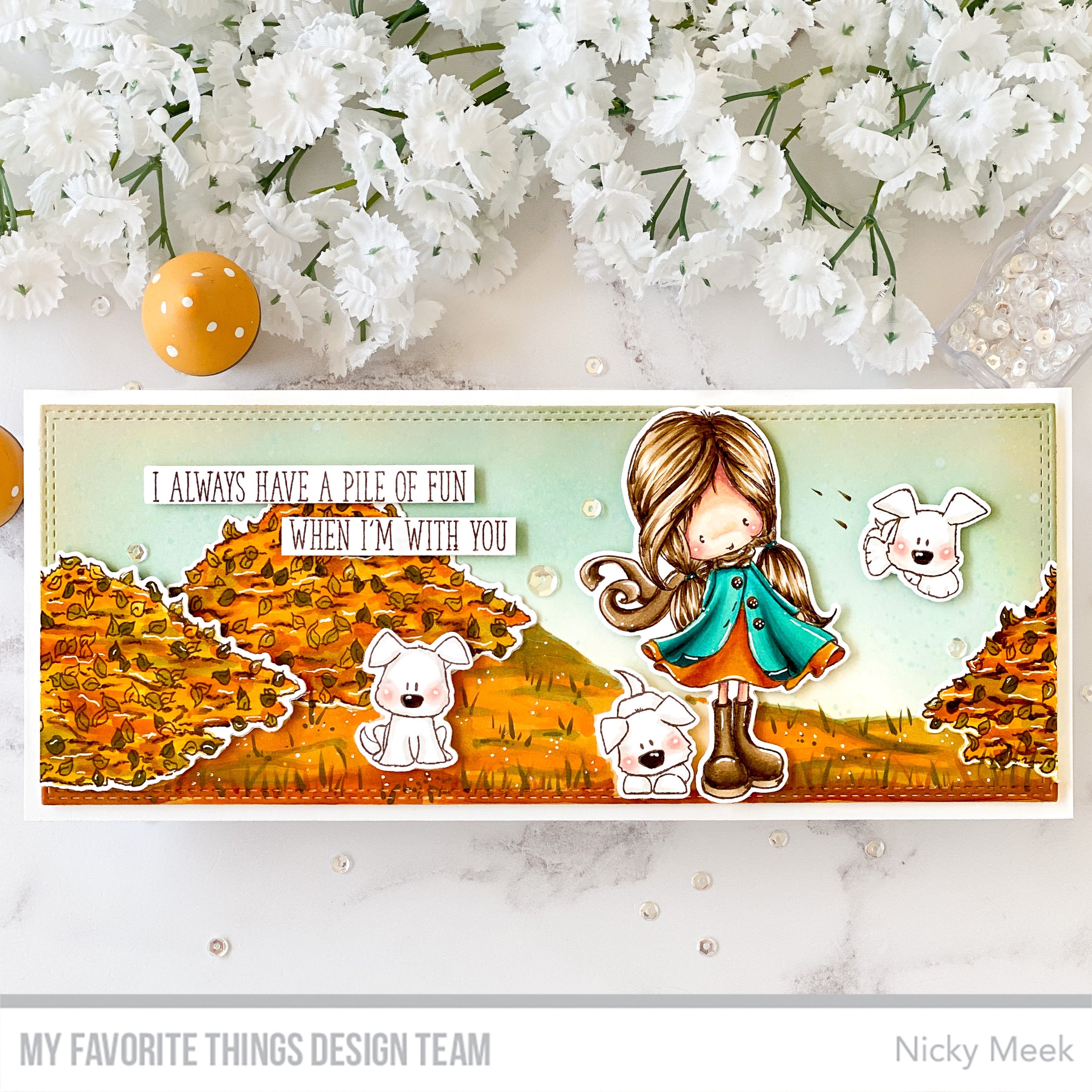 Handmade card from Nicky Meek featuring products from My Favorite Things #mftstamps