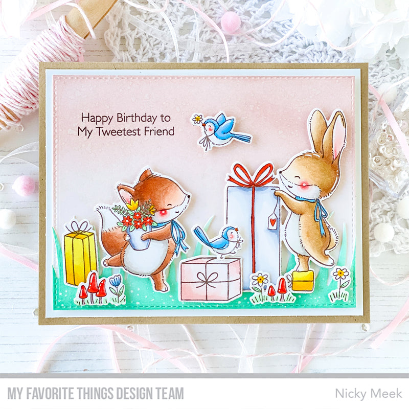 Handmade card from Nicky Meek featuring products from My Favorite Things #mftstamps