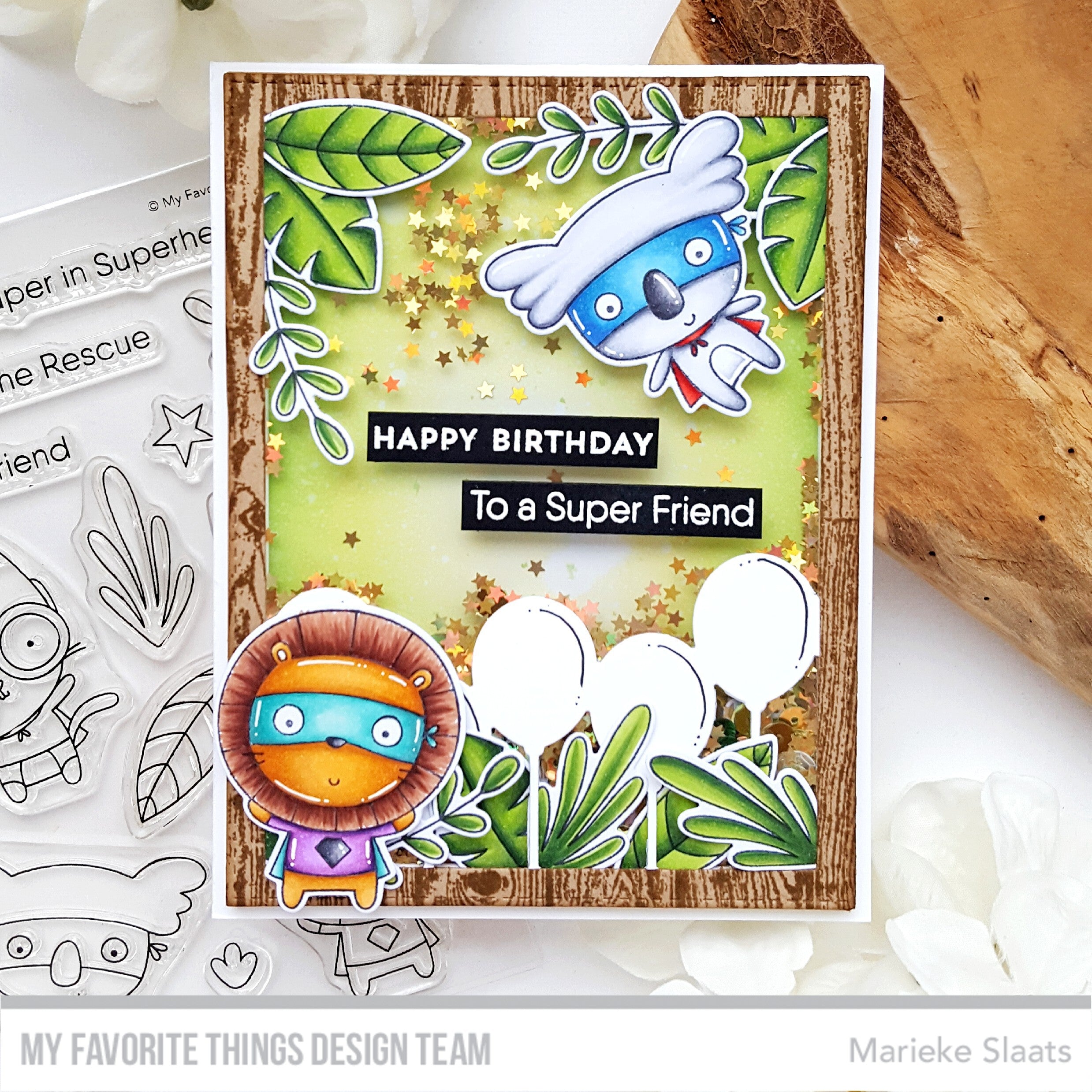 Handmade card from Marieke Slaats featuring products from My Favorite Things #mftstamps