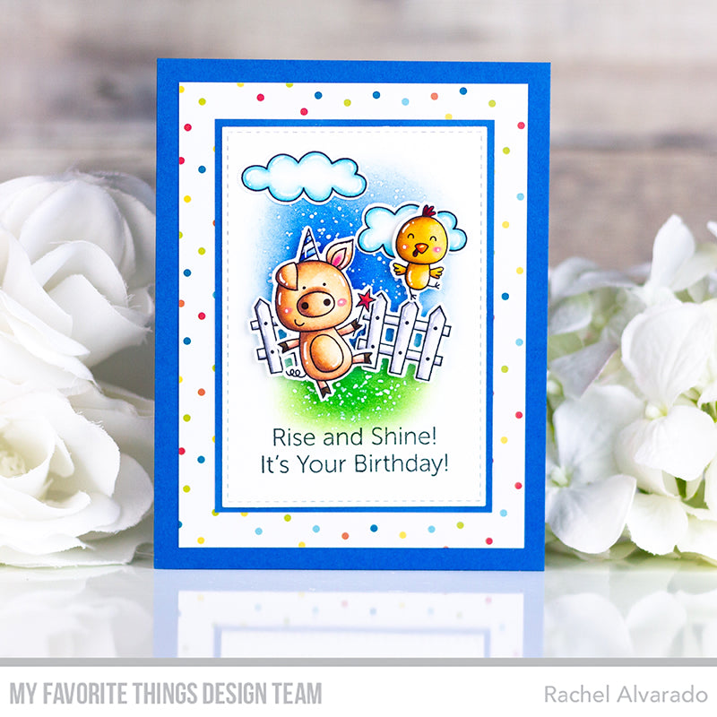 Handmade card from Rachel Alvarado featuring products from My Favorite Things #mftstamps