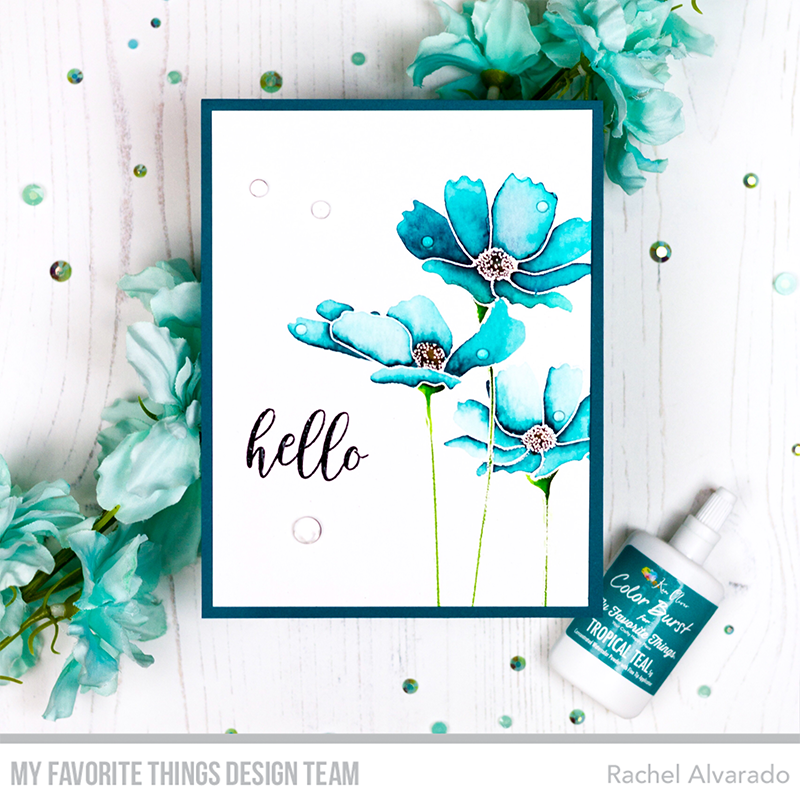 Handmade card from Rachel Alvarado featuring products from My Favorite Things #mftstamps