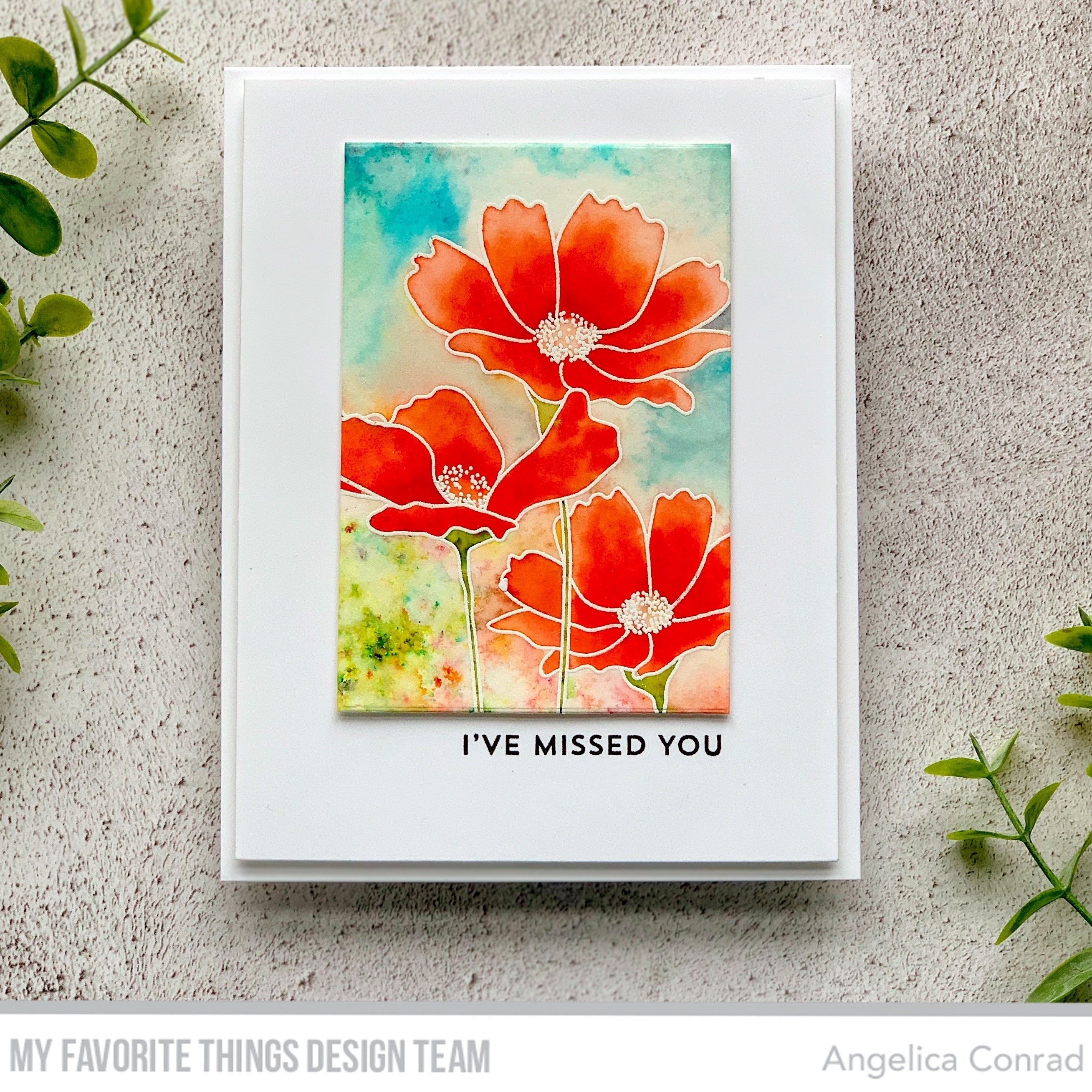 Handmade card from Angelica Conrad featuring products from My Favorite Things #mftstamps