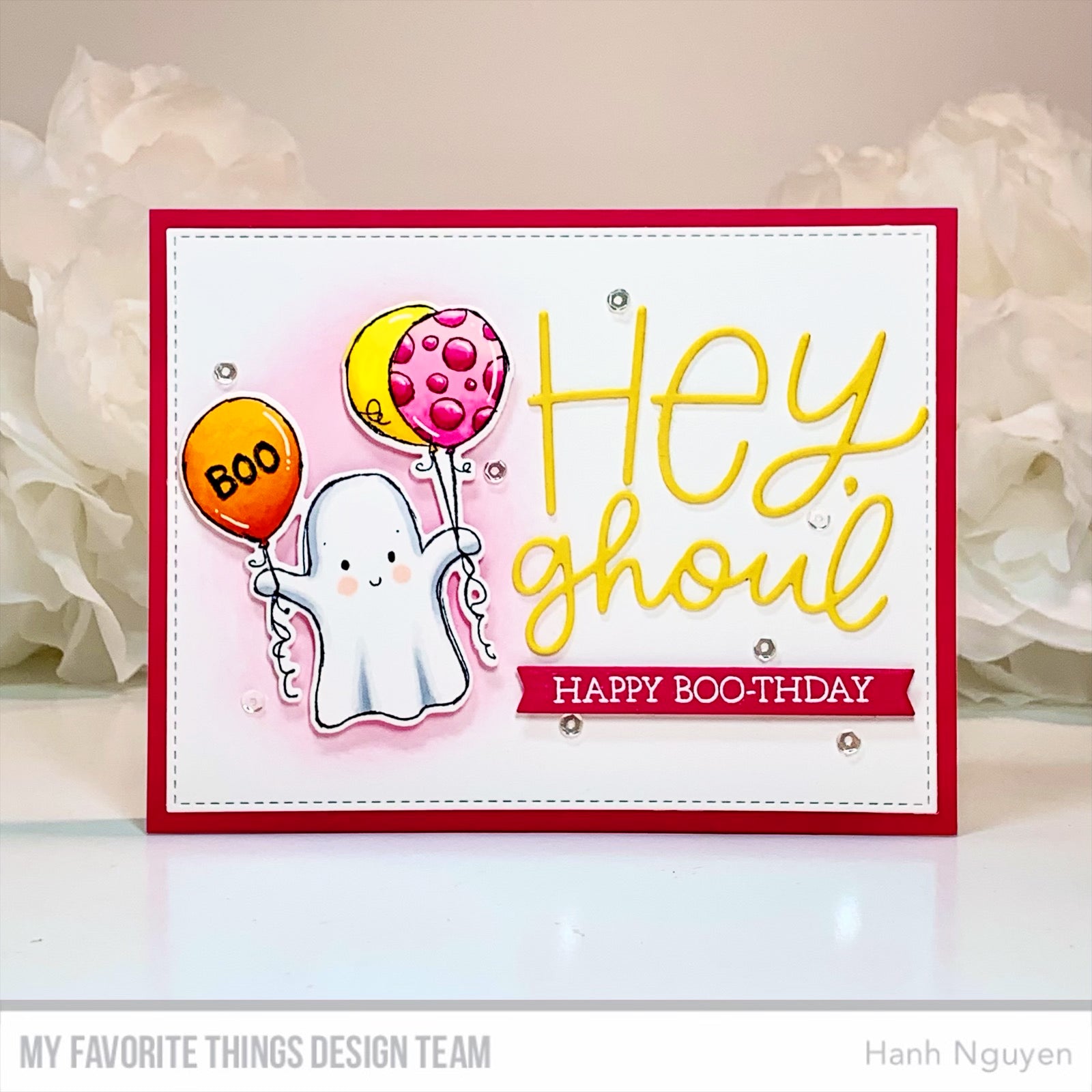 Handmade card from Hanh Nguyen featuring products from My Favorite Things #mftstamps