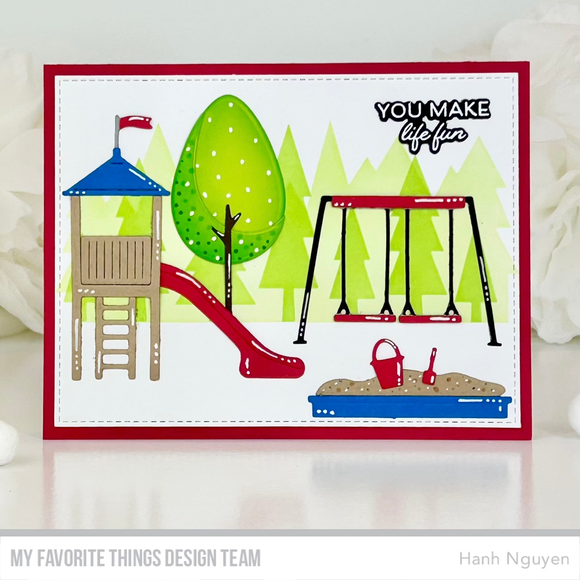 Handmade card from Hanh Nguyen products from My Favorite Things #mftstamps