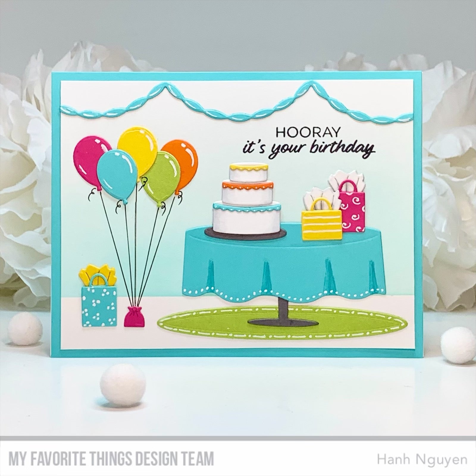 Handmade card from Hahn Nguyen featuring products from My Favorite Things #mftstamps