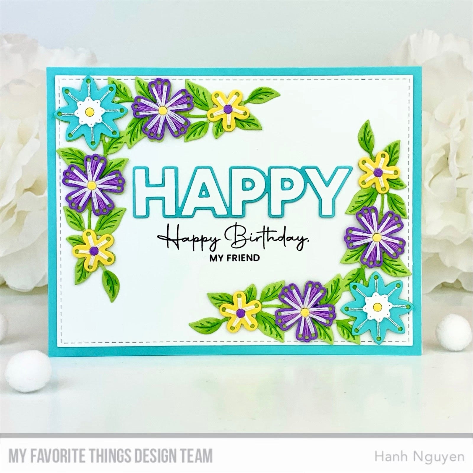 Handmade card from Hanh Nguyen featuring products from My Favorite Things #mftstamps