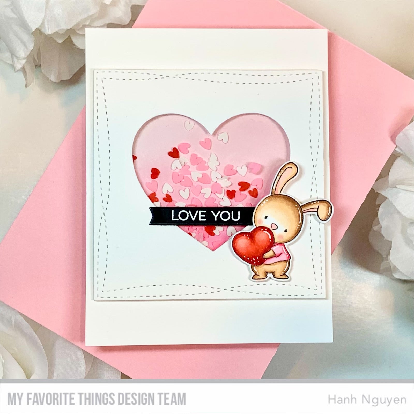 Handmade card from Hanh Nguyen featuring products from My Favorite Thjngs #mftstamps