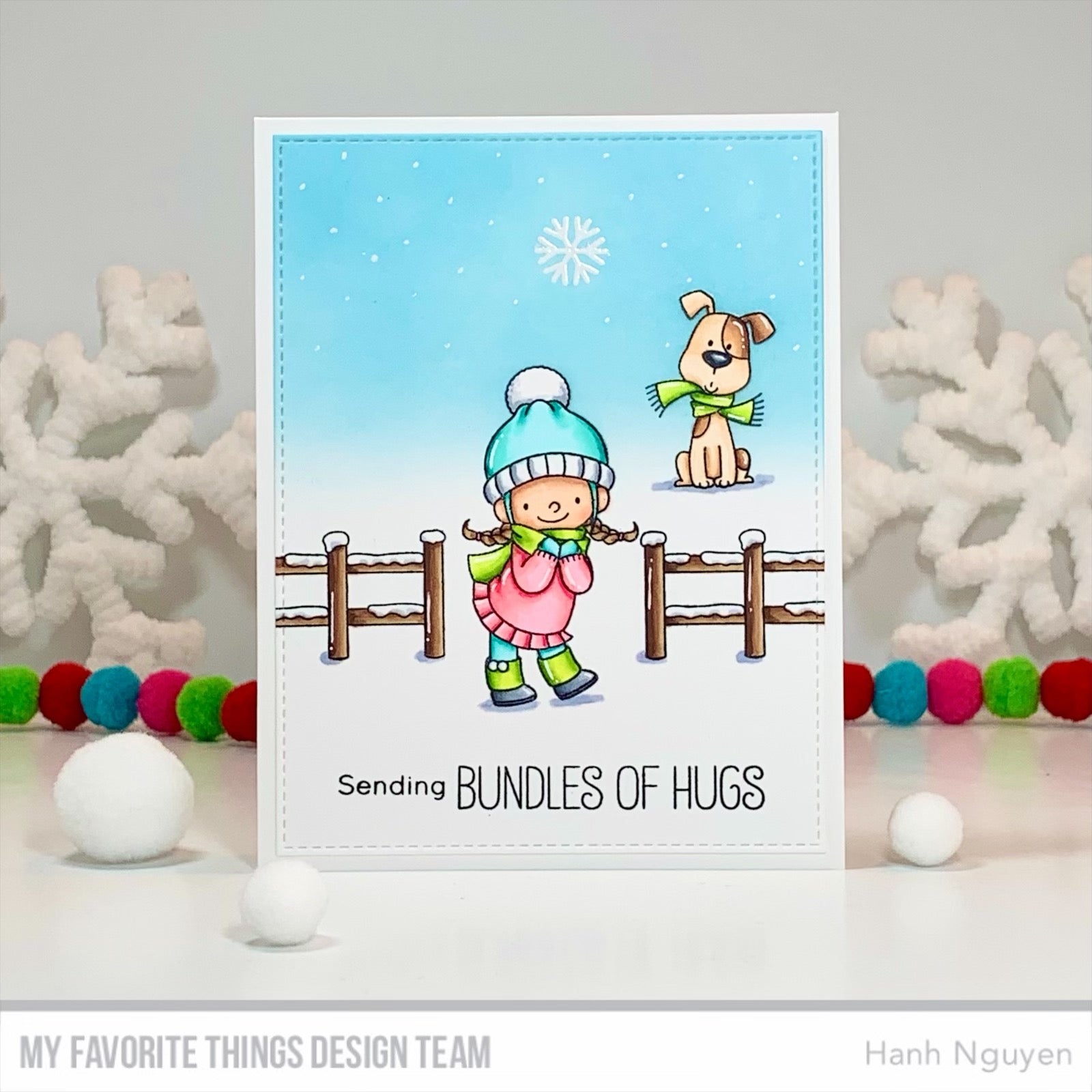 Handmade card from Hanh Nguyen featuring products from My Favorite Things #mftstamps