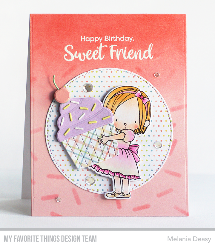 Handmade card from Melania Deasy featuring products from My Favorite Things #mftstamps