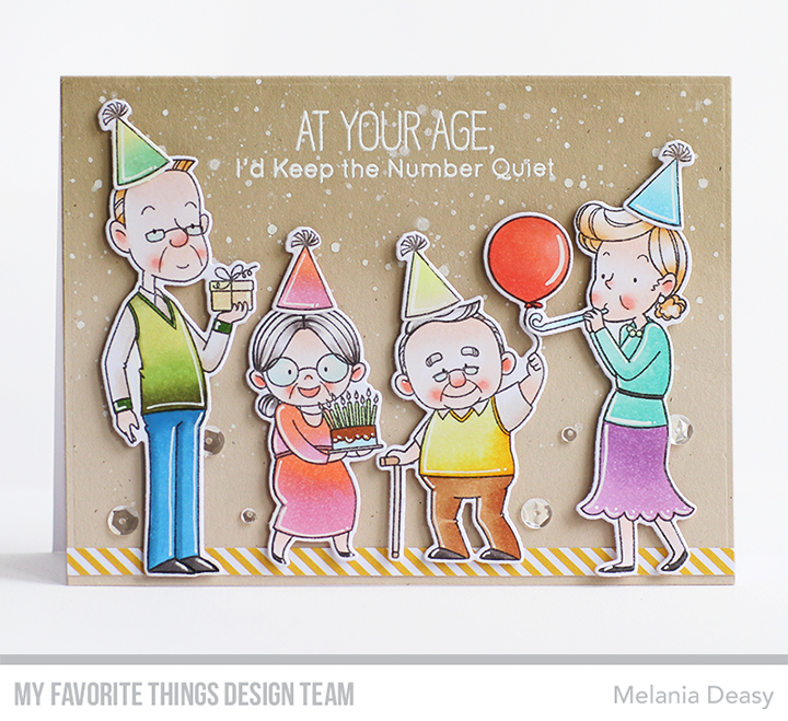 Handmade card from Melania Deasy featuring products from My Favorite Things #mftstamps