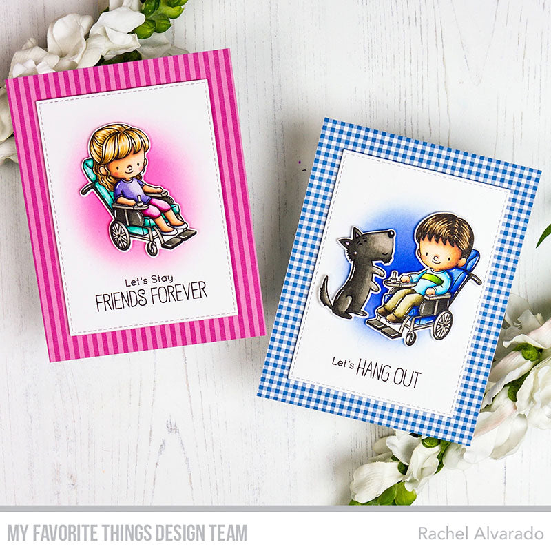 Handmade cards from Rachel Alvarado featuring products from My Favorite Things #mftstamps