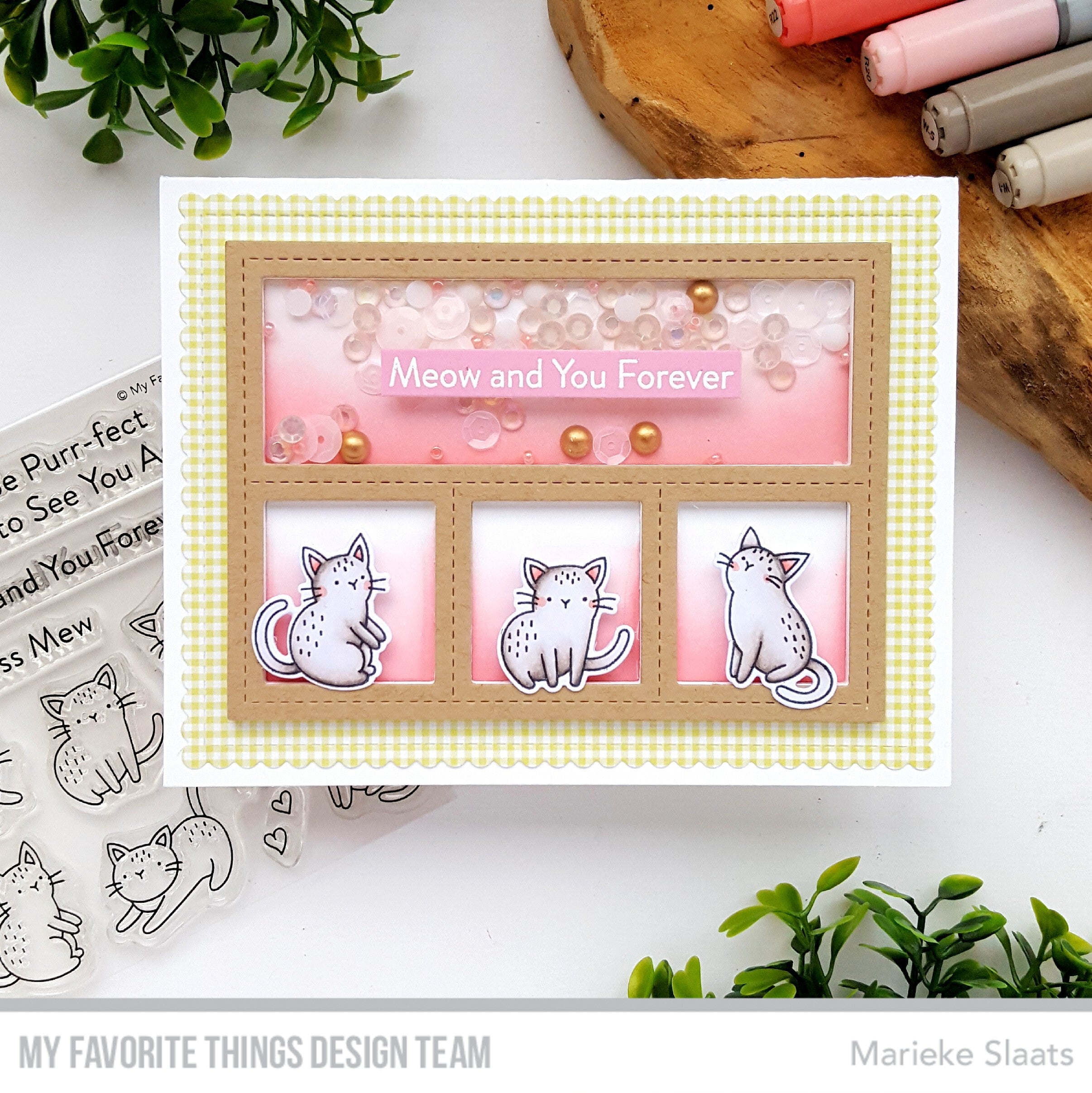 Handmade card from Marieke Slaats featuring products from My Favorite Things #mftstamps