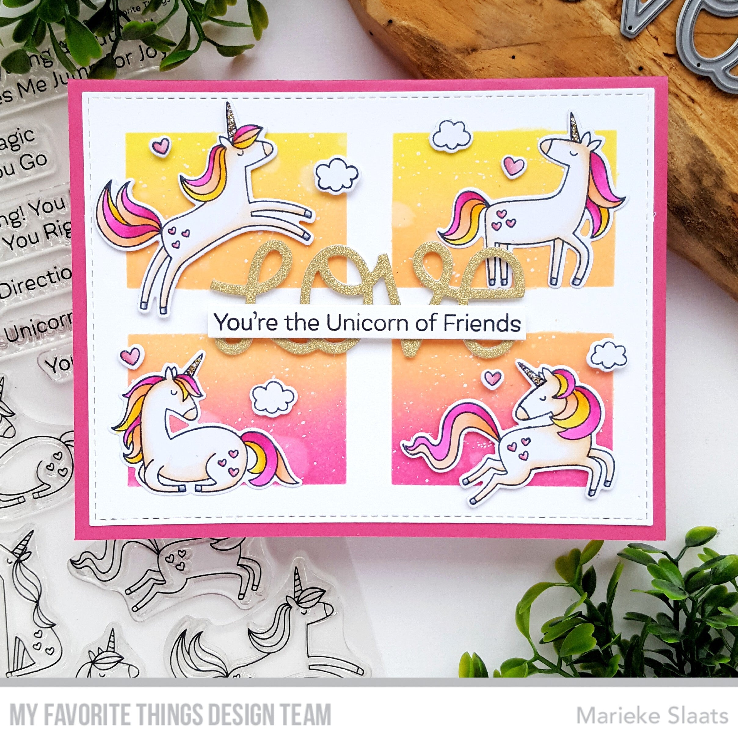 Handmade card from Marieke Slaats featuring products from My Favorite Things #mftstamps