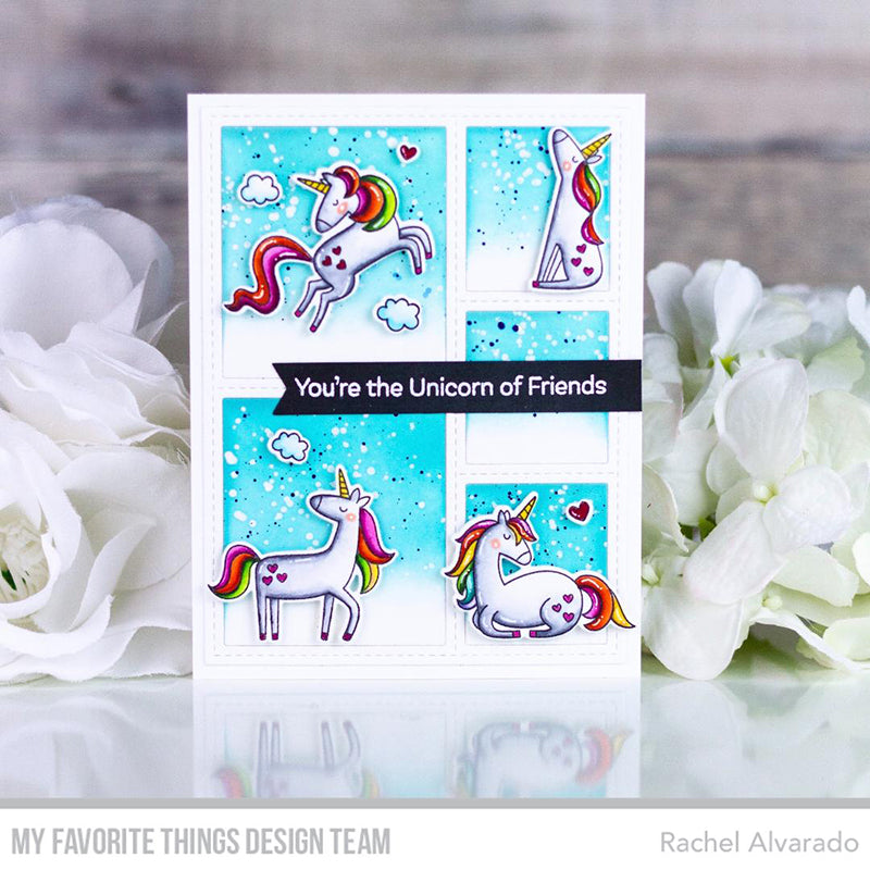 Handmade card from Rachel Alvarado featuring products from My Favorite Things #mftstamps