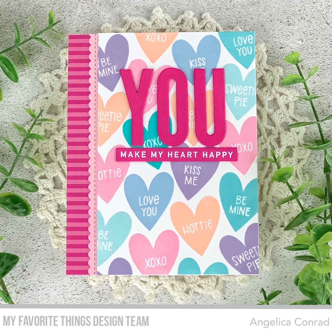 Handmade card from Angelica Conrad featuring products from My Favorite Things #mftstamps