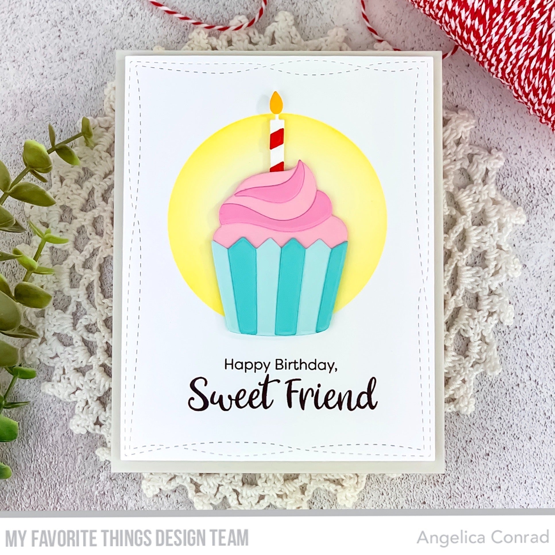 Handmade card from Angelica Conrad featuring products from My Favorite Things #mftstamps
