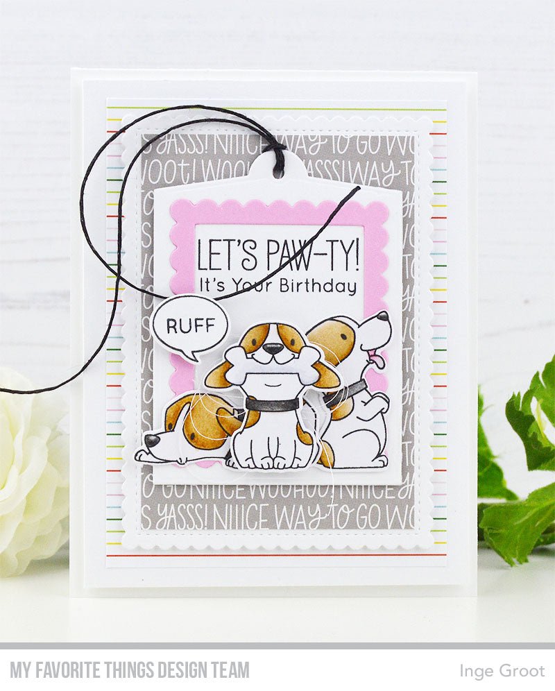 Handmade card from Inge Groot featuring products from My Favorite Things #mftstamps