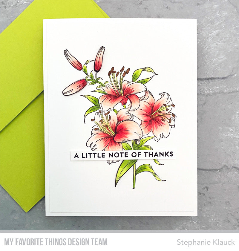 Handmade card from Stephanie Klauck featuring products from My Favorite Things #mftstamps