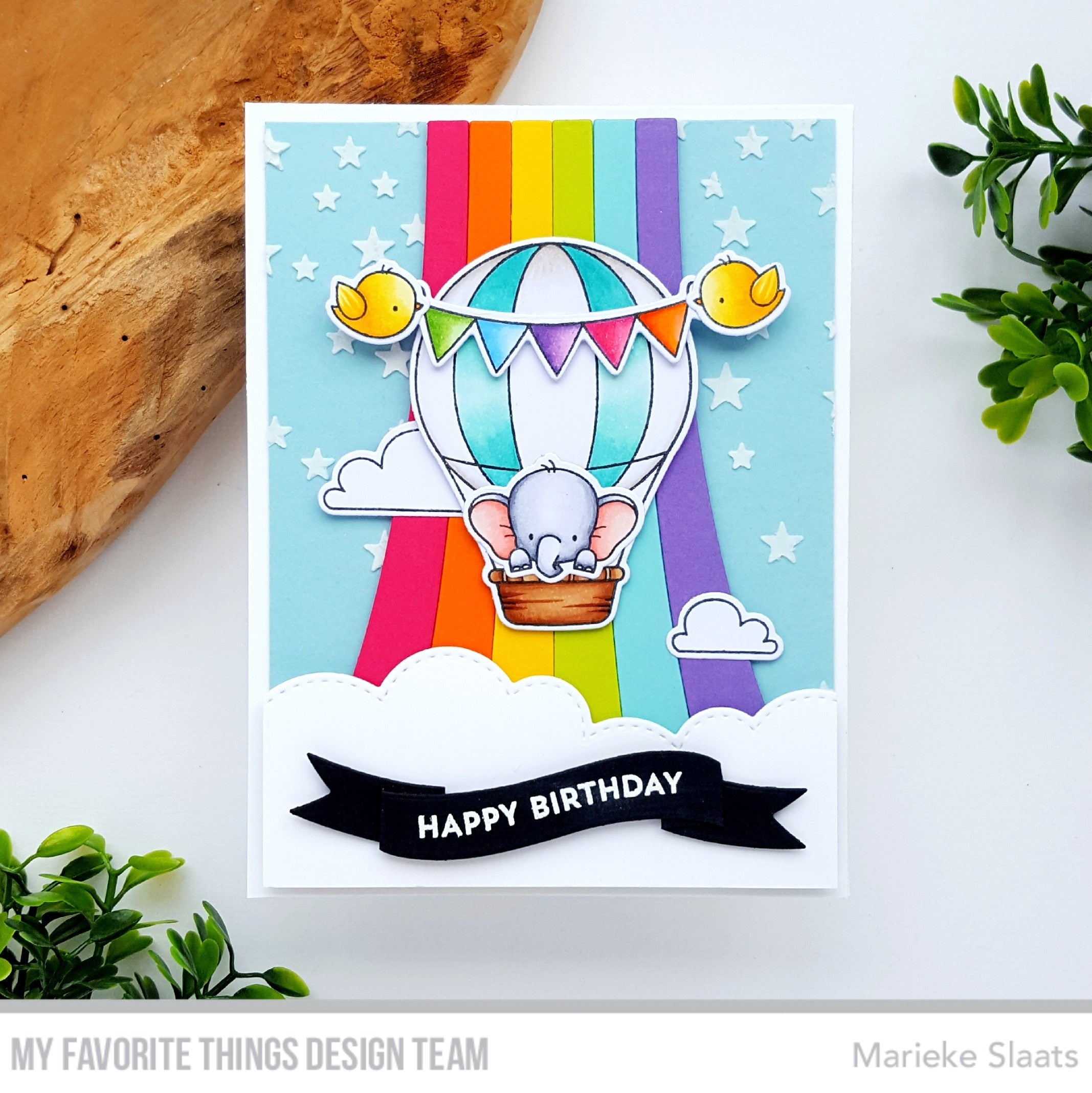 Handmade card from Marieke Slaats featuring products from My Favorite Things #mftstamps