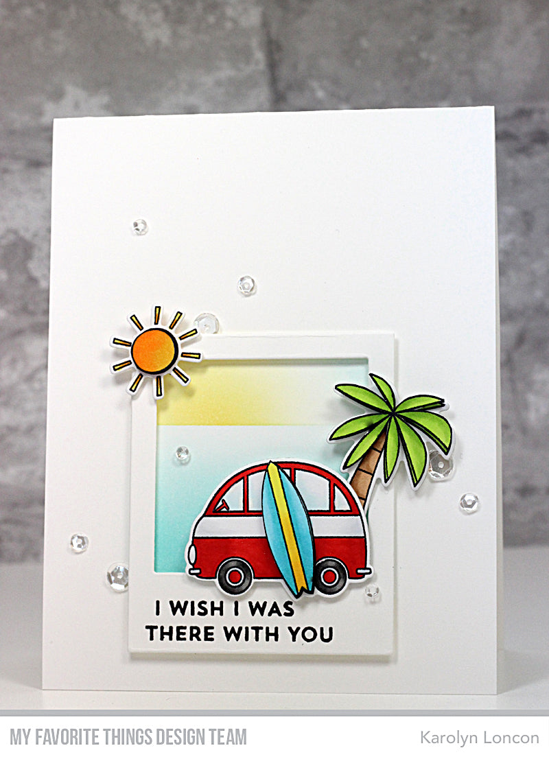 Handmade card from Karolyn Loncon featuring products from My Favorite Things #mftstamps