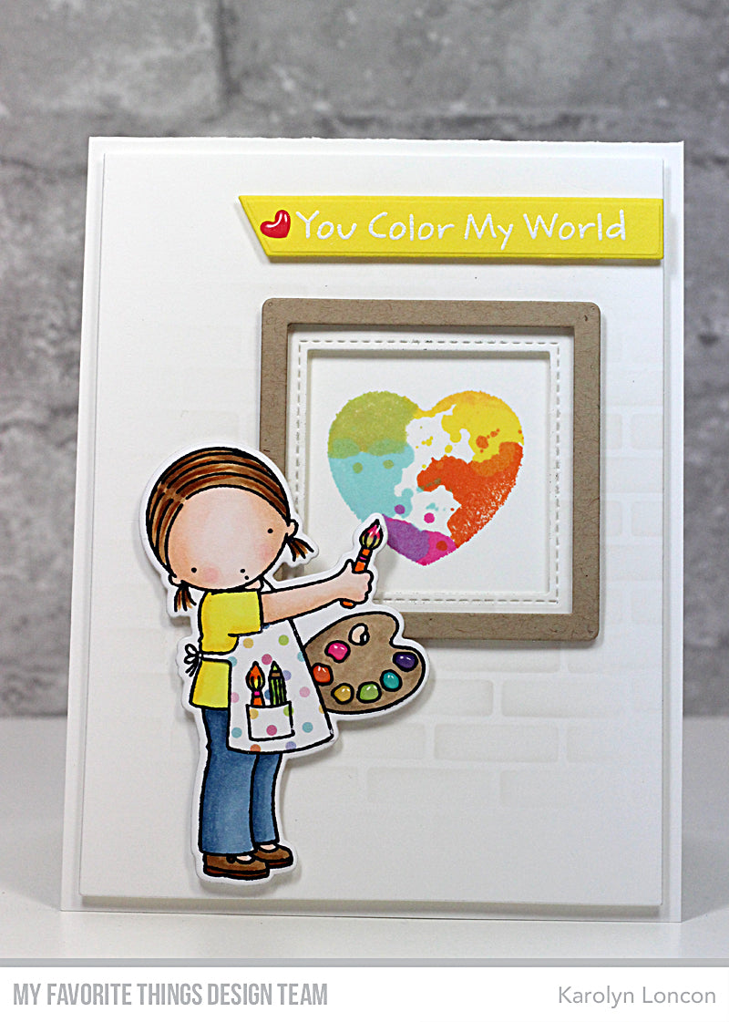 Handmade card from Karolyn Loncon featuring products from My Favorite Things #mftstamps