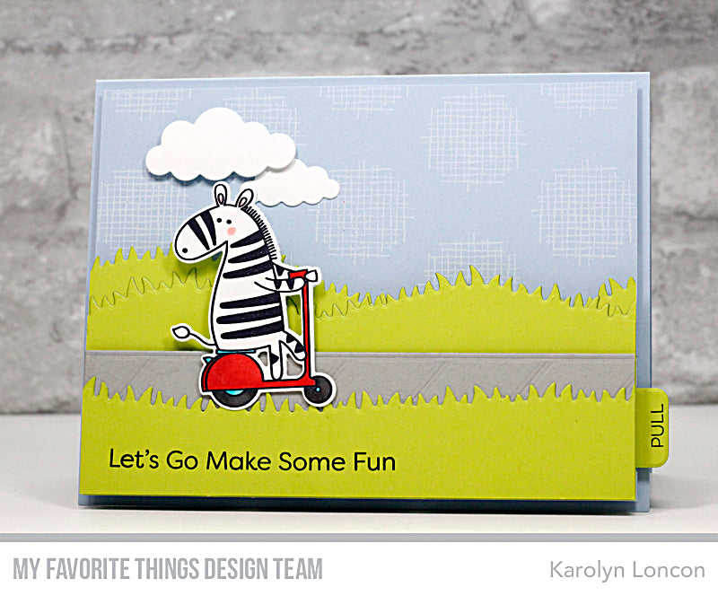 Handmade card from Karolyn Loncon featuring products from My Favorite Things #mftstamps