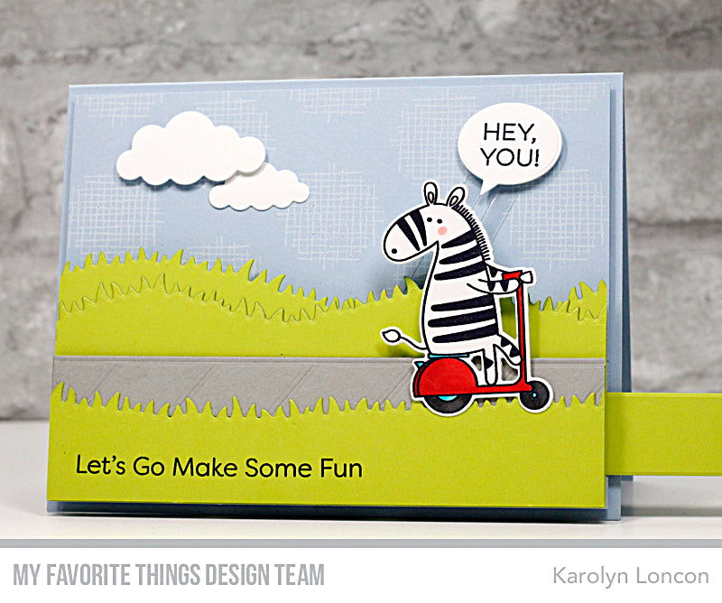 Handmade card from Karolyn Loncon featuring products from My Favorite Things #mftstamps