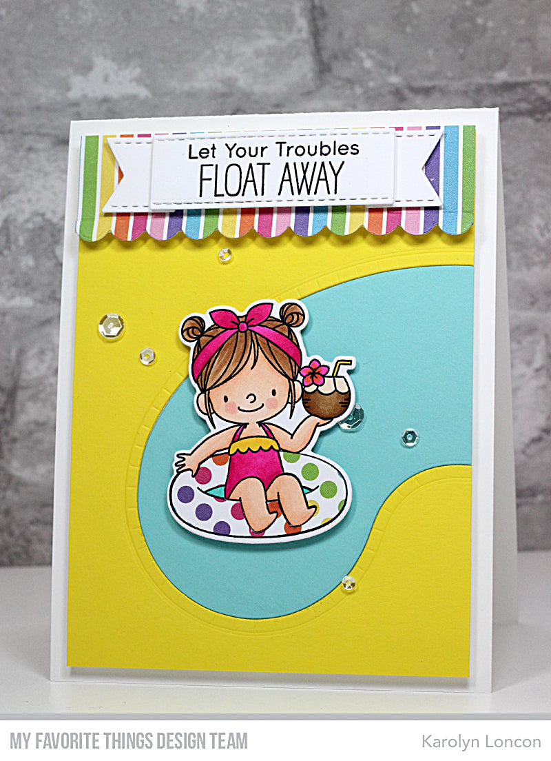 Handmade card from Karolyn Loncon featuring products from My Favorite Things #mftstamps