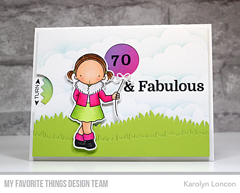 Handmade card from Karolyn Loncon featuring products from My Favorite Things #mftstamps