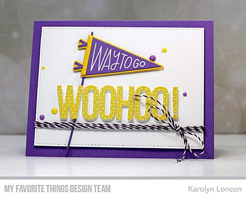 Handmade card from Karolyn Loncon featuring products from My Favorite Things #mftstamps