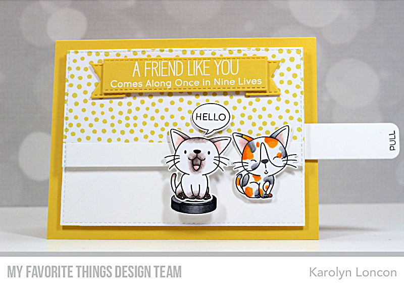 Handmade card from Karolyn Loncon featuring products from My Favorite things #mftstamps