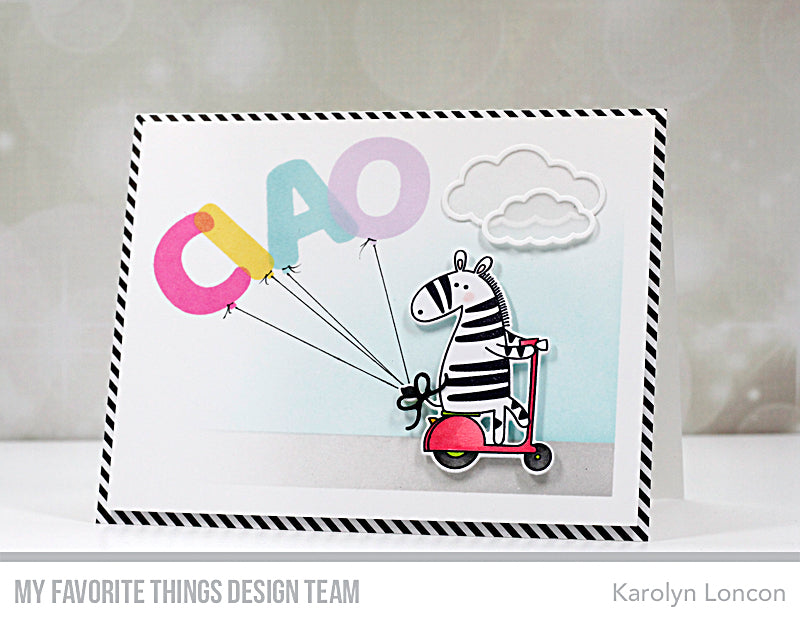 Handmade card from Karolyn Loncon featuring products from My Favorite Things #mftstamps