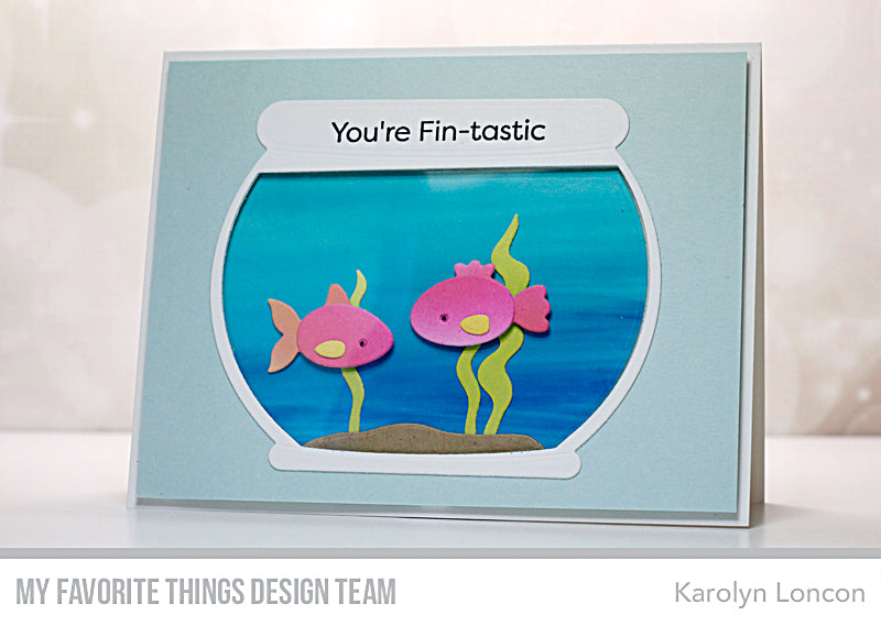 Handmade card from Karolyn Loncon featuring products from My Favorite things #mftstamps