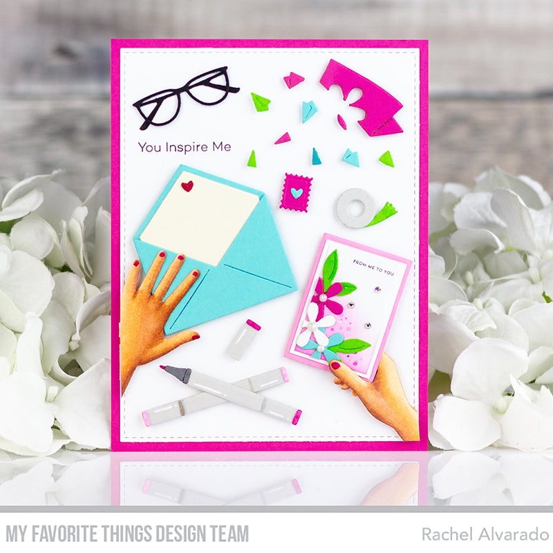 Handmade card from Rachel Alvarado featuring products from My Favorite Things #mftstamps