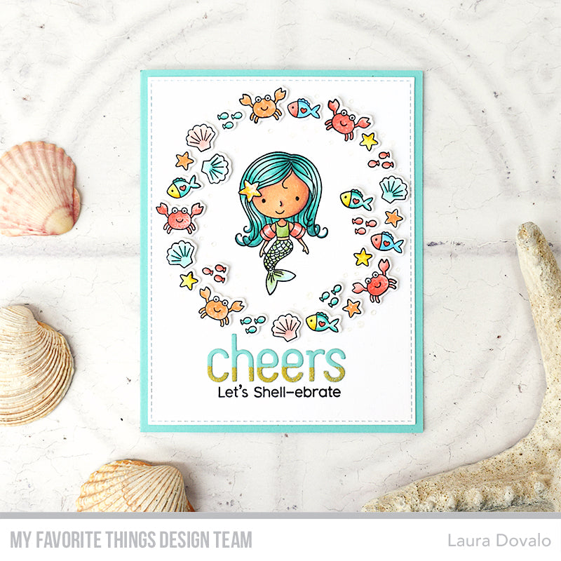 Handmade card from Laura Dovalo featuring products from My Favorite Things #mftstamps