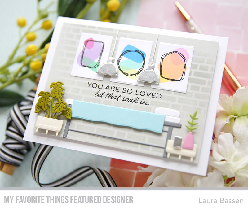 Handmade card from Laura Bassen featuring products from My Favorite Things #mftstamps