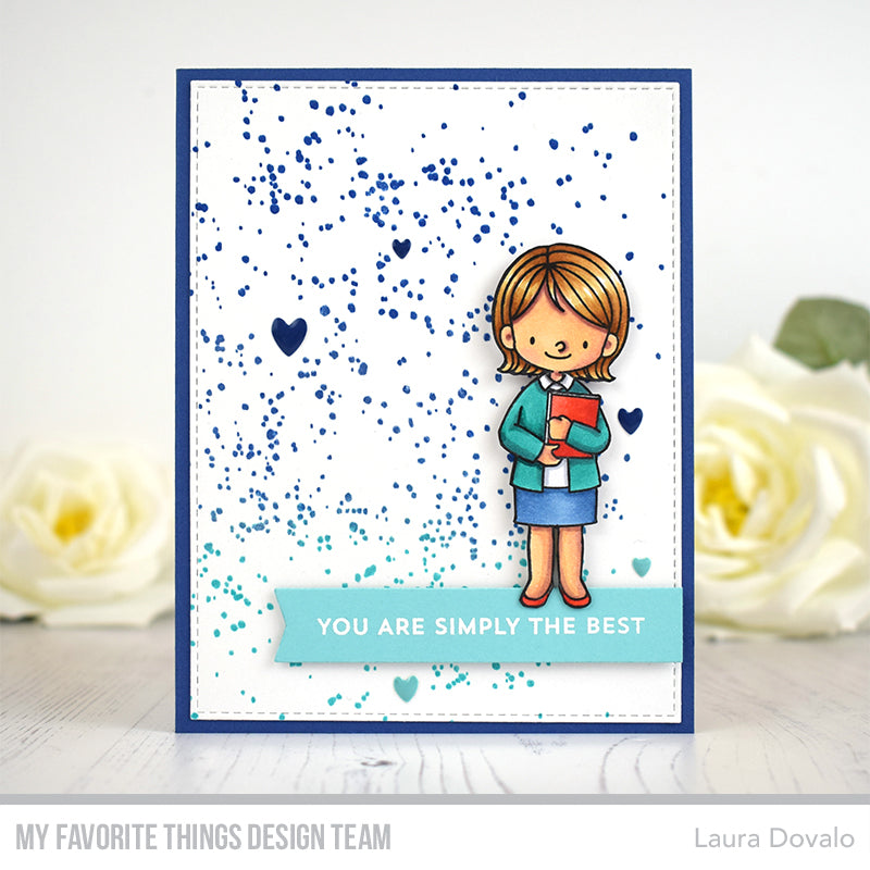 Handmade card from Laura Dovalo featuring products from My Favorite Things #mftstamps