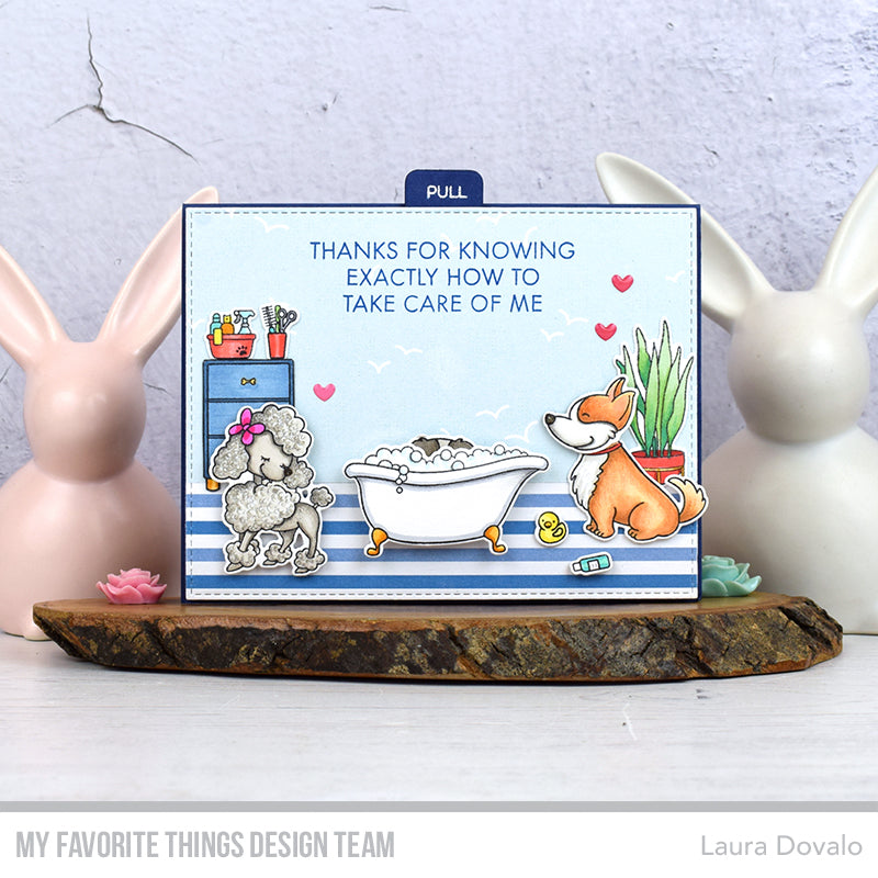 Handmade card from Laura Dovalo featuring products from My Favorite Things #mftstamps