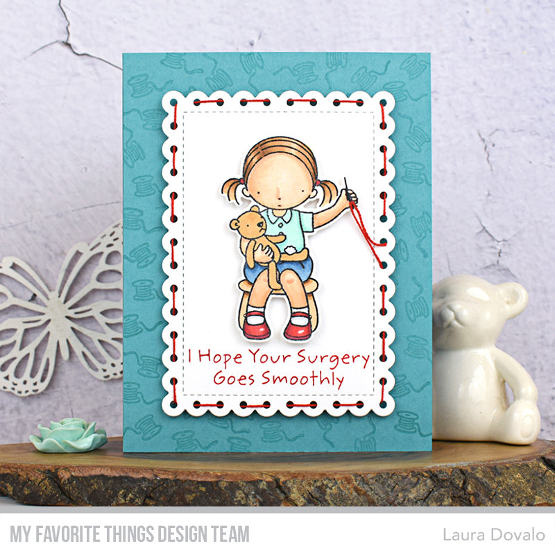 Handmade card from Laura Dovalo featuring products from My Favorite Things #mftstamps