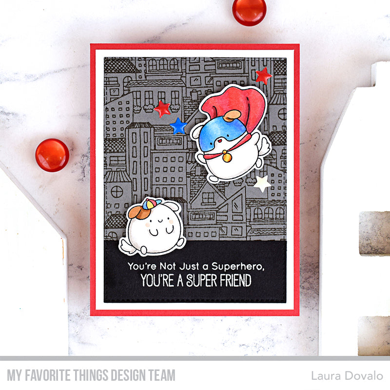 Handmade card from Laura Dovalo featuring products from My Favorite Things #mftstamps